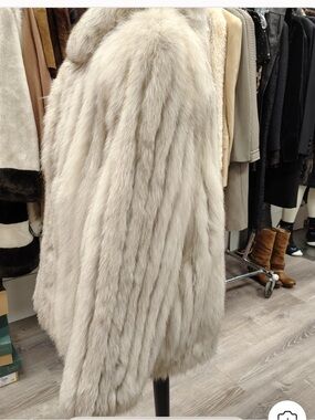 Saga Furs Ivory Teddy Fur Jacket - Soft Cream Tone